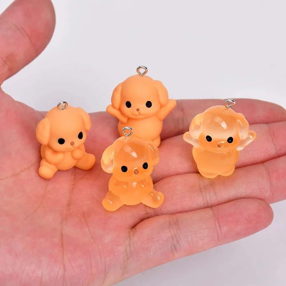 Jewelry Making With Resin - 10Pcs Tiny Cute Dog Resin Pendants