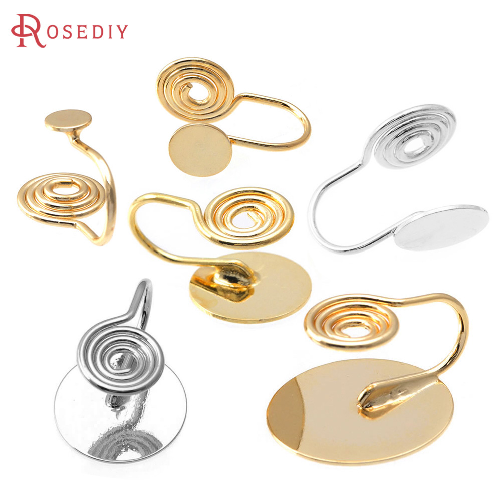 Jewelry Making Pieces - 4MM~14MM 18K Gold Color Brass with