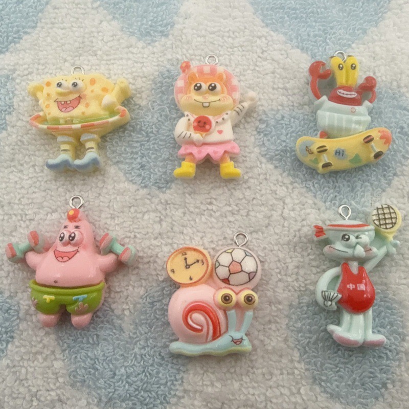 Jewelry Making With Resin - 10pcs cartoon resin pendant, DIY jewelry