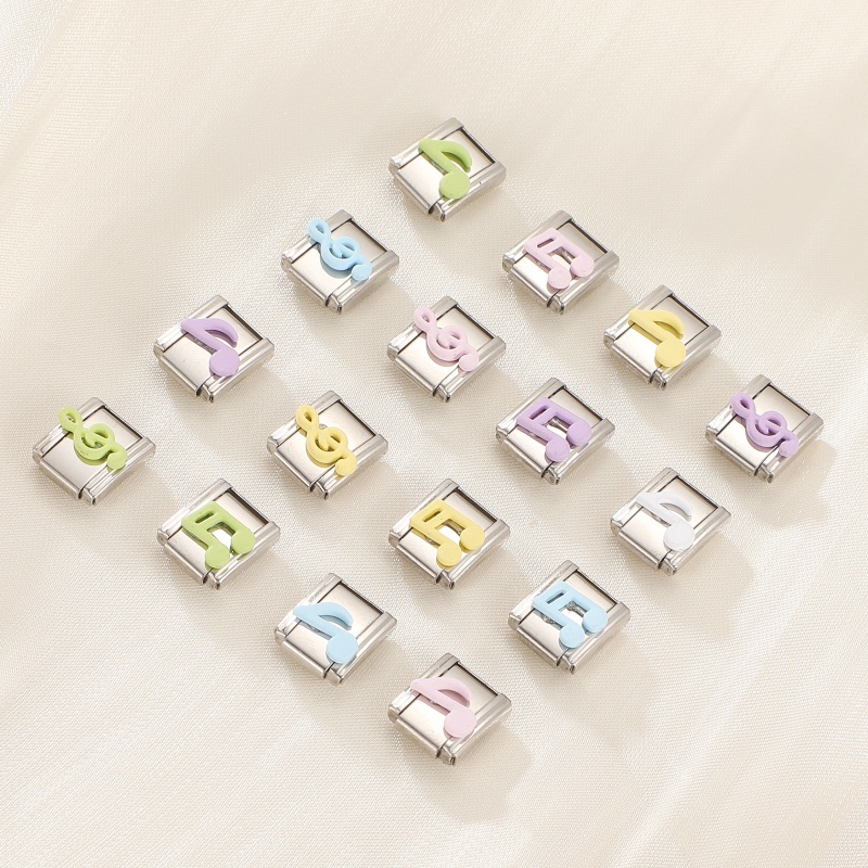 Jewelry Making Notes - Y2K Colorful Musical Notes Zircon Fish