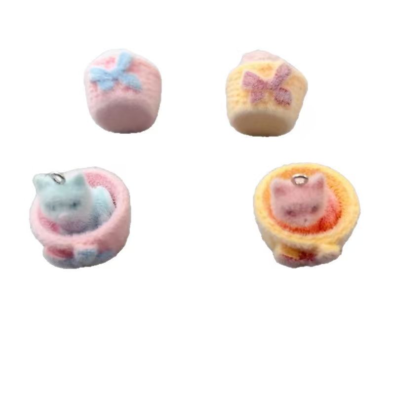 4pcs 3D plush resin cat pendan - đánh giá và giá Jewelry Making With Resin