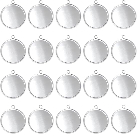 20 Pieces Stainless Steel Roun - đánh giá và giá Jewelry Making With Resin