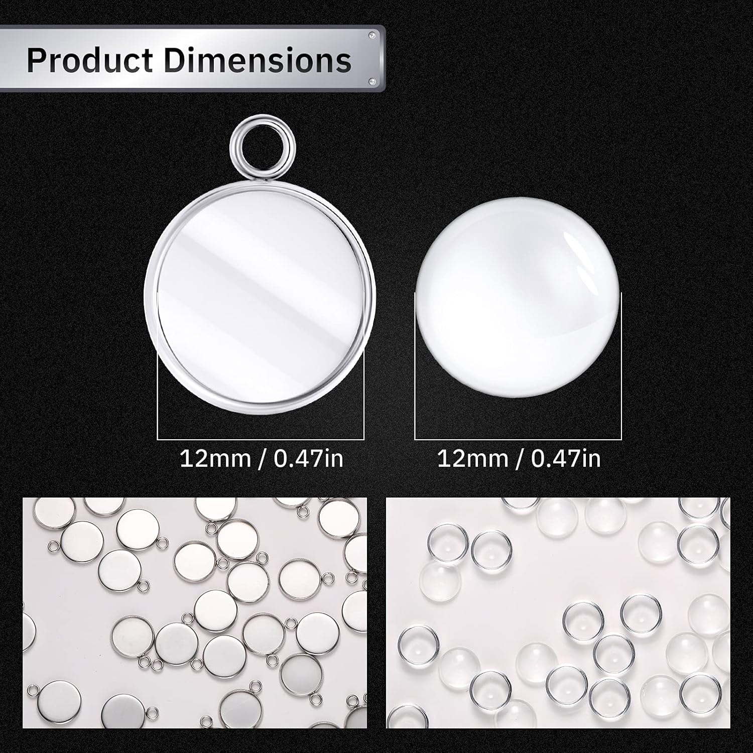 20 Pieces Stainless Steel Roun - đánh giá và giá Jewelry Making With Resin