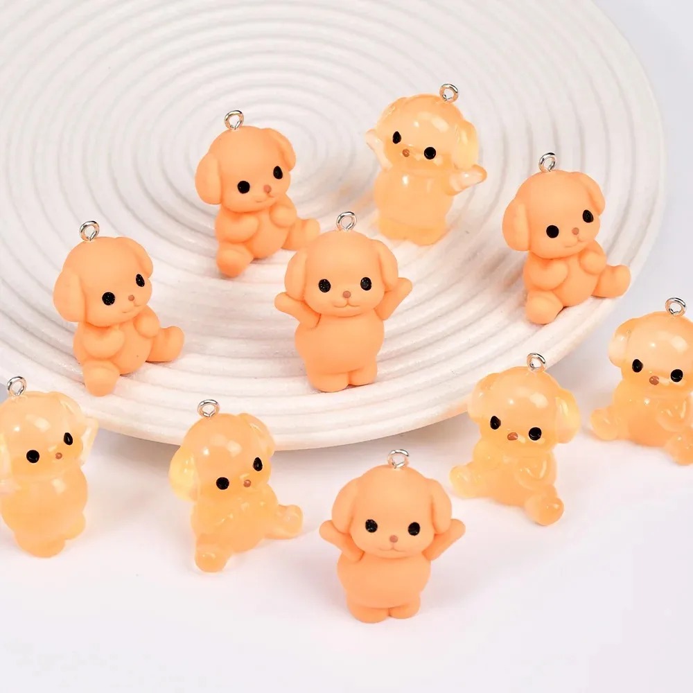 10Pcs Tiny Cute Dog Resin Pend - đánh giá và giá Jewelry Making With Resin