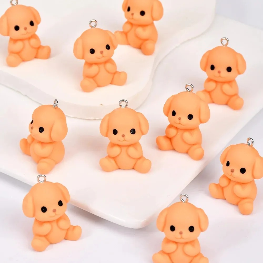 10Pcs Tiny Cute Dog Resin Pend - đánh giá và giá Jewelry Making With Resin