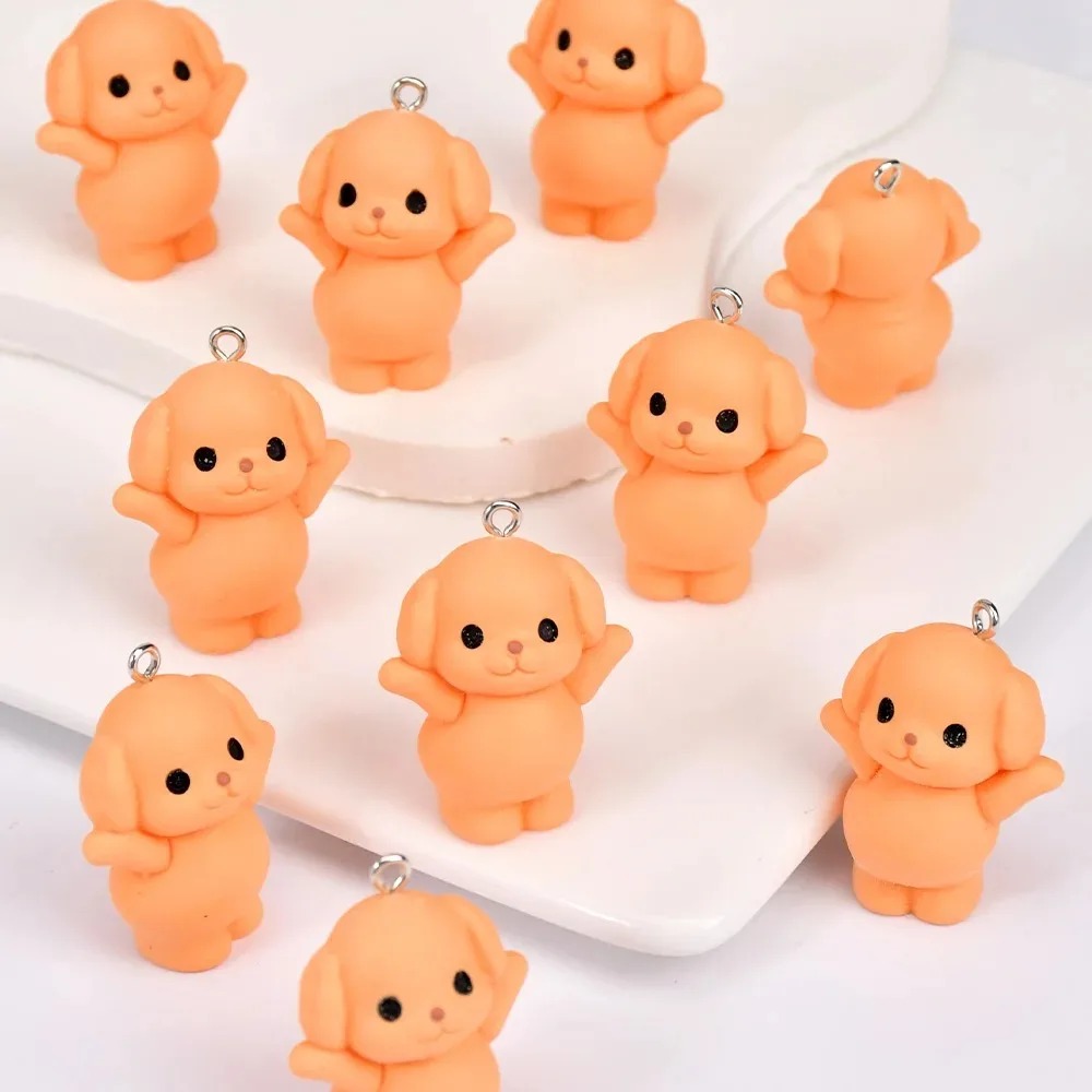 10Pcs Tiny Cute Dog Resin Pend - đánh giá và giá Jewelry Making With Resin