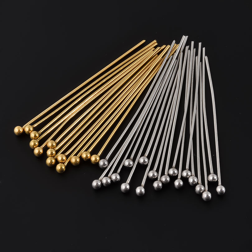 50pcs/Lot 18K Gold Plated Ball - đánh giá và giá Jewelry Making Rivets