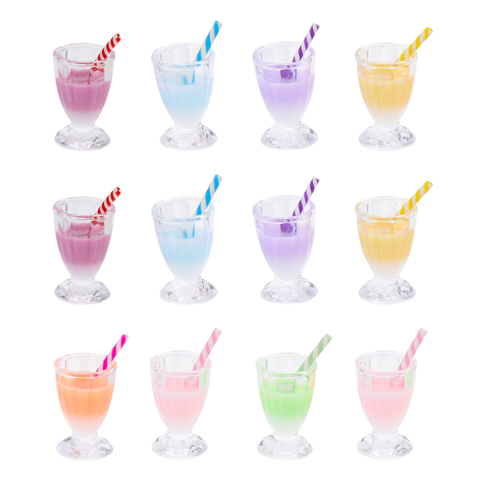 12Pcs Milky Tea Bottle Charms  - đánh giá và giá Jewelry Making With Resin