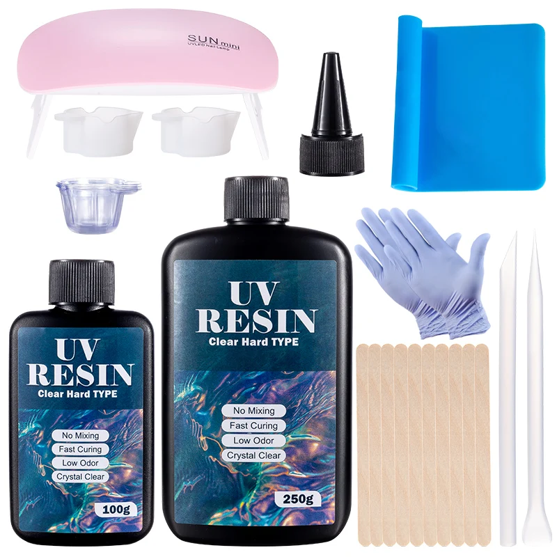 Hard UV Resin Glue Kit Fast Cu - đánh giá và giá Jewelry Making Uv Resin Kit