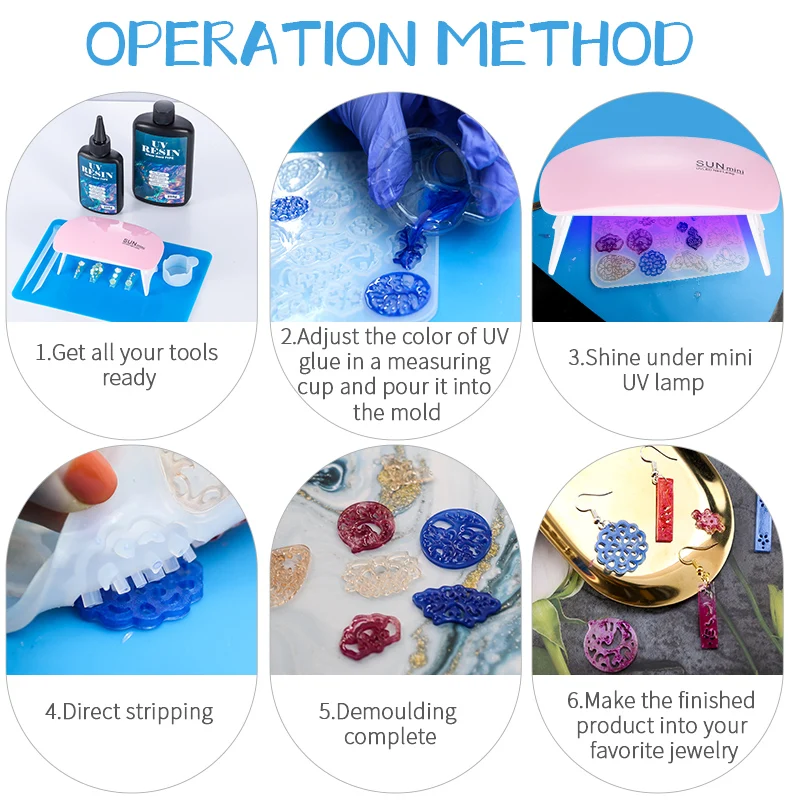 Hard UV Resin Glue Kit Fast Cu - đánh giá và giá Jewelry Making Uv Resin Kit