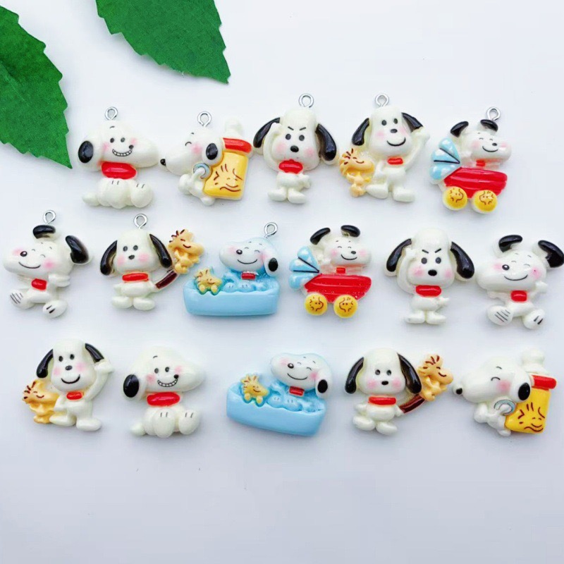 12pcs resin cartoon dog pendan - đánh giá và giá Jewelry Making With Resin