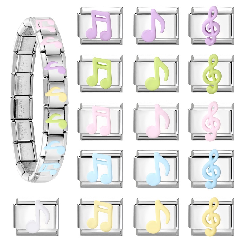 Y2K Colorful Musical Notes Zir - đánh giá và giá Jewelry Making Notes