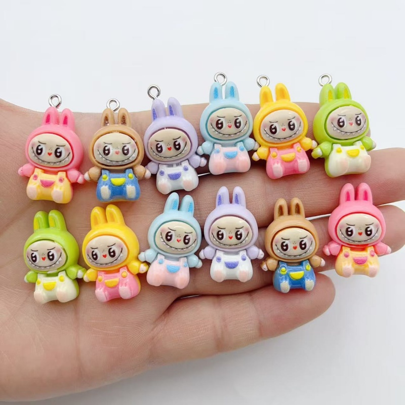 10Pcs Kawaii Rabbit Strawberry - đánh giá và giá Jewelry Making With Resin