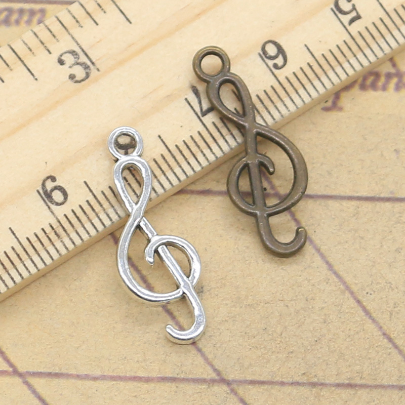 20pcs Charms Musical Note 25x9 - đánh giá và giá Jewelry Making Notes