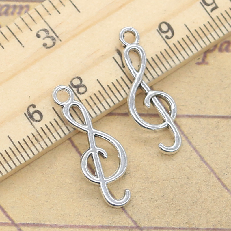 20pcs Charms Musical Note 25x9 - đánh giá và giá Jewelry Making Notes