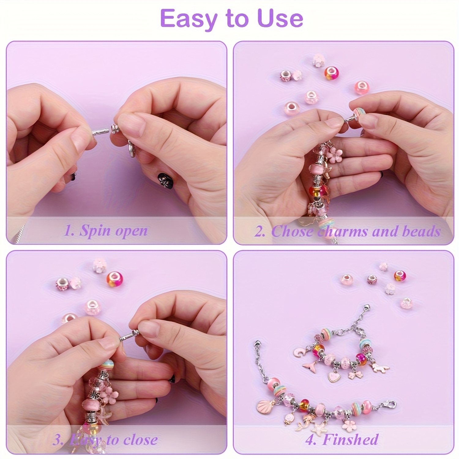 68Pcs Beading Kit with a Viole - đánh giá và giá Jewelry Making With Resin