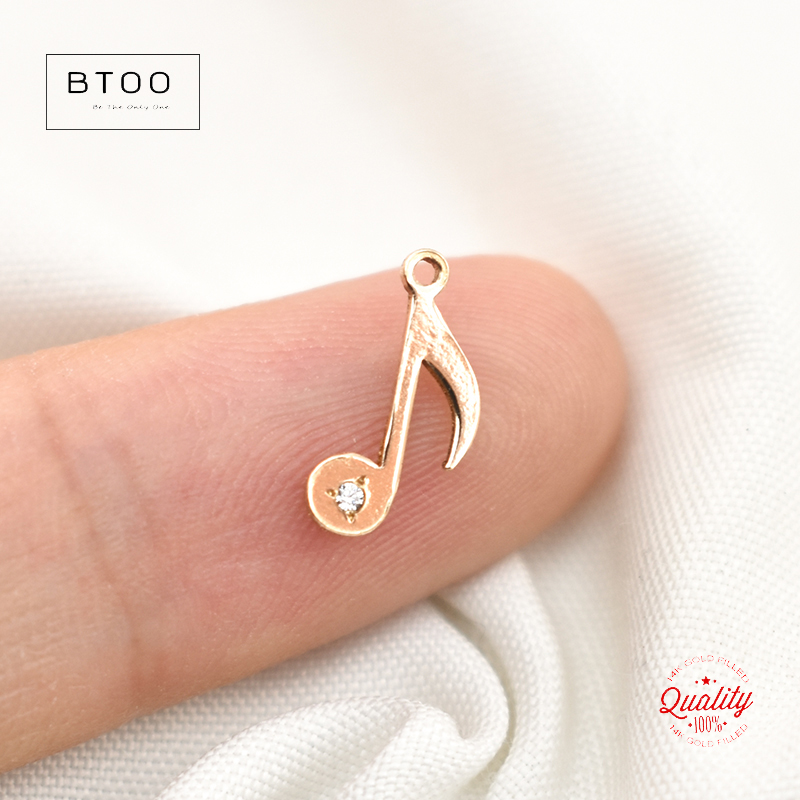 14K Gold Filled Music Note Cha - đánh giá và giá Jewelry Making Notes