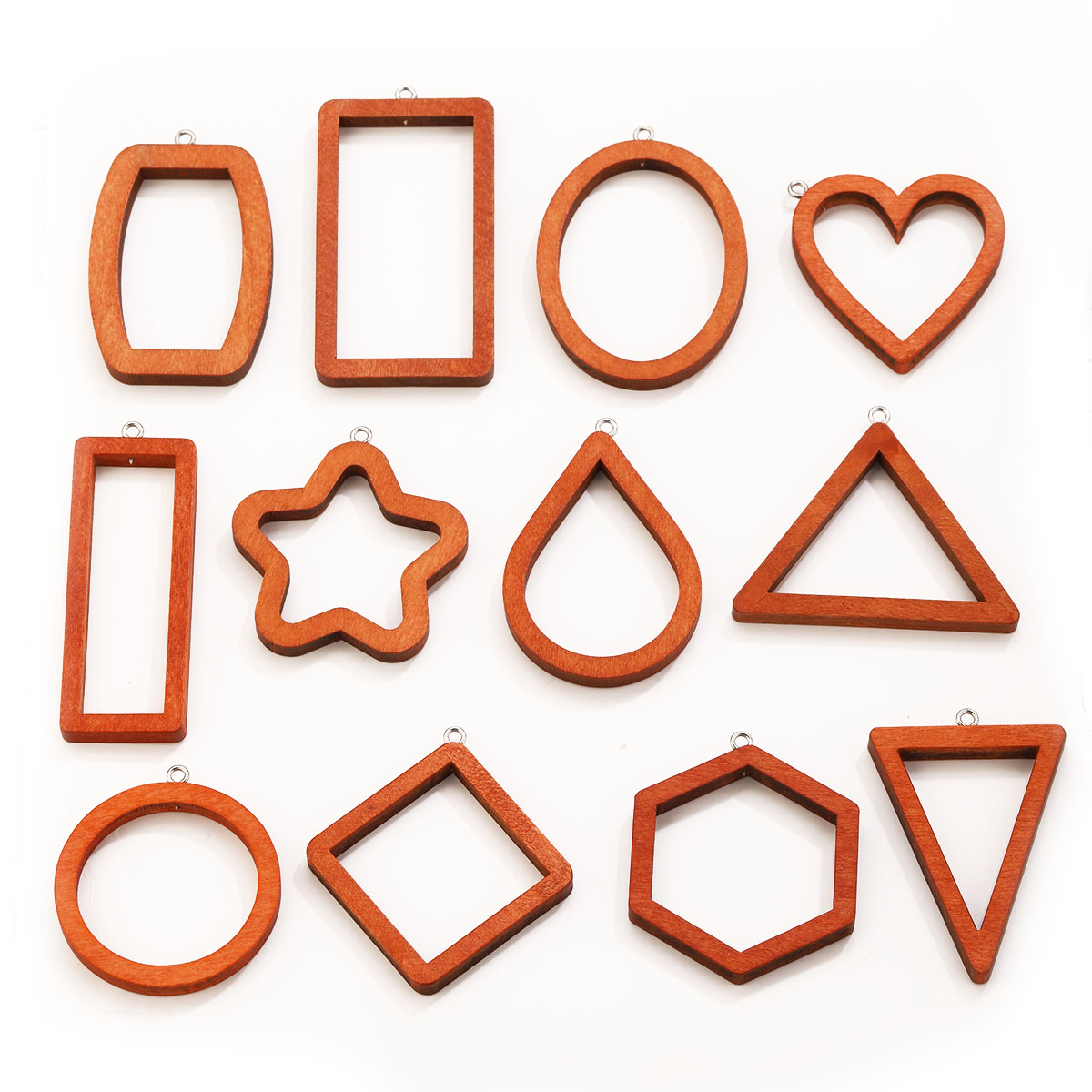 10PCS Triangle Rectangle Wood  - đánh giá và giá Jewelry Making With Resin